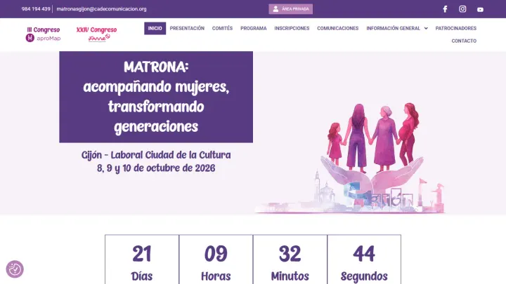 Web oficial del Congreso APROMAP / Congreso FAME
