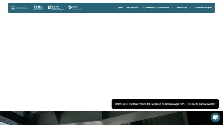 Web oficial del Congreso Nacional SEHH / Congreso Nacional SETH