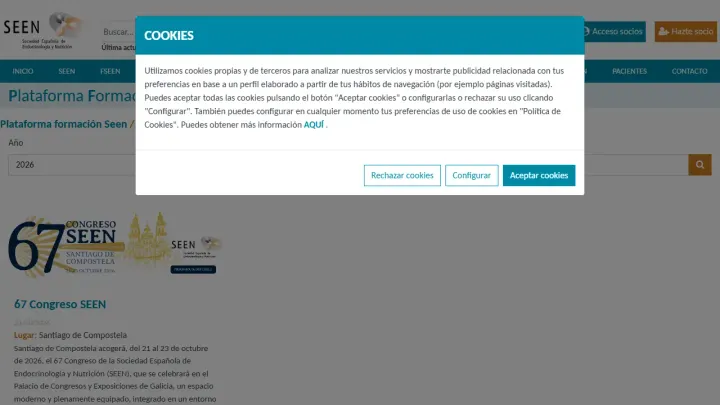 Web oficial del Congreso SEEN