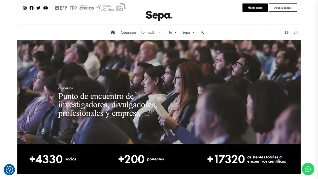 Web oficial del Congreso SEPA