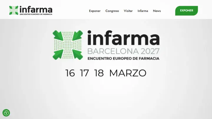 Web oficial de Infarma Barcelona
