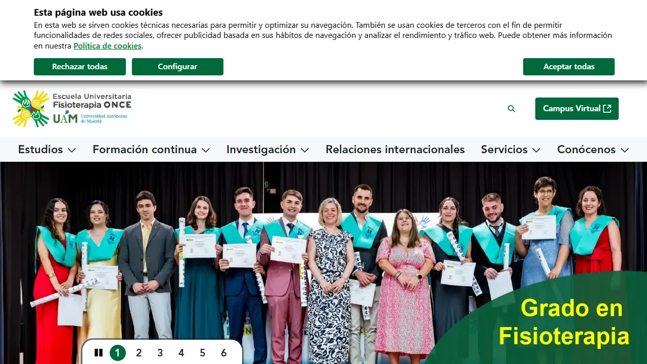 Web oficial de Jornadas de Fisioterapia y 7ª Conferencia CRAFTA